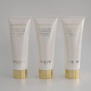 White Plastic Soft Tubes Cosmetic Packaging
