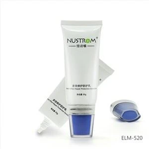 Cosmetic Plastic Tube For Acrylic Fan Shaped Flat Cap