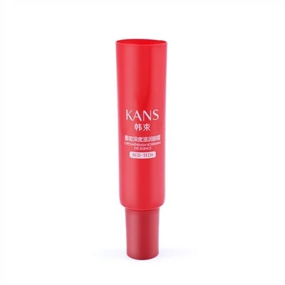 19mm High Round Flat-Top Cosmetic Tubehand lotion in metal tube
