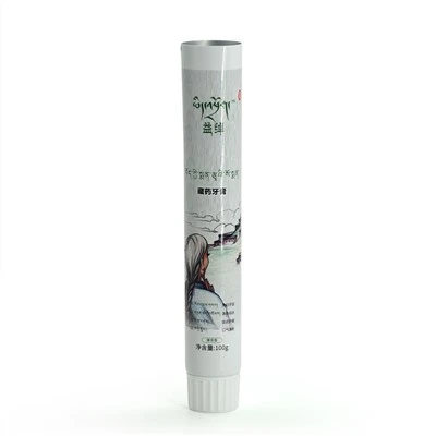 28mm Coarse-Striped Toothpaste Screw-Cap Cosmetic Tube