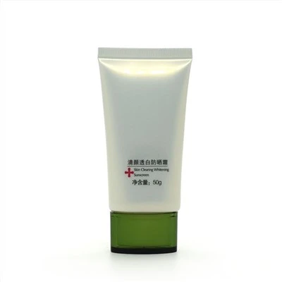 35mm Acrylic Low-Profile Flat Cap Tube For Facial Cleansers